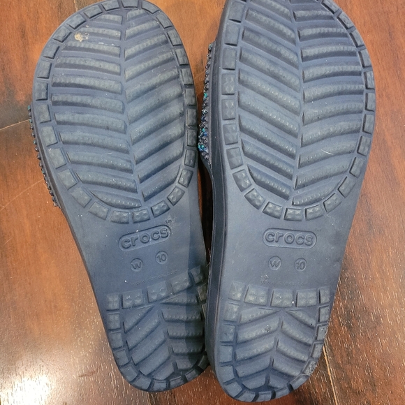 Crocs Womens Sloane Embellished Slide Sandals Shoes Size 9 - Picture 3 of 4
